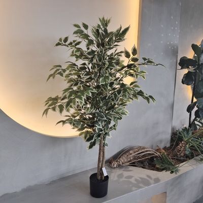 Plantas falsas de plástico hipoalergênico resistentes a insetos 120cm