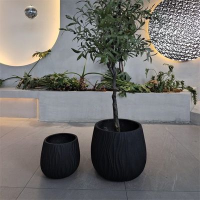 Plantador de argila de fibra D370*H330mm 7-8 Anos Tempo de vida interior Para forno de carvão / queimadores de acampamento de churrasco