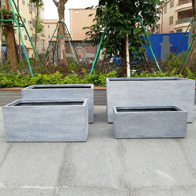 Moderno estilo Planteiros de argila de fibra de pó revestido de acabamento