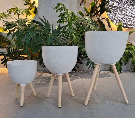 Finitura esculpida à mão Plantação de argila reforçada em fibra de argila Design personalizável