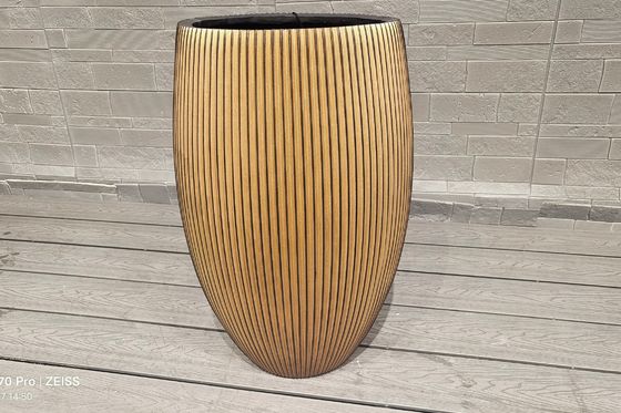 Decoração de interiores Planta de argila de fibra com superfície texturizada e caráter resistente ao gelo