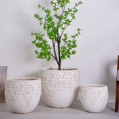 Decoração doméstica nórdica vintage Vaso de flores de barro personalizável Vaso de flores suculento