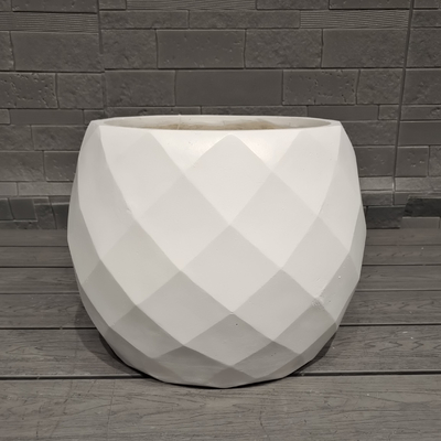 design em forma de diamante geométrico aparência esportiva divertida plantação esférica de fibra de argila leve durável pouca manutenção vaso de flores férias decoração de escritório villa projeto de paisagismo jardim